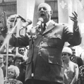 Charles De Gaulle faisant un discours invitant les canadiens-français à prendre leur destin en main. Trois-Rivière (Québec - Canada), juillet 1967.  © crédits photos TopFoto / Roger-Viollet