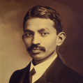 Mahatma Gandhi (1869-1948), homme politique indien. Londres (1906).  © crédits photos TopFoto / Roger-Viollet