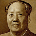 Portrait de Mao Zedong, tiré de son "Petit Livre rouge" © crédits photos Roger-Viollet